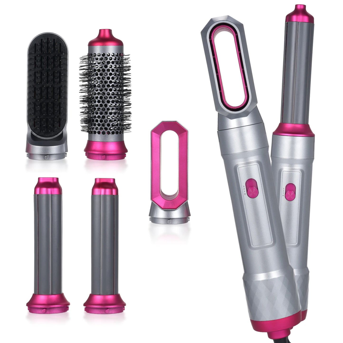 5-in-1 Hot Air Comb Home Use Straight Hair Curly Hair Blow Dryer Comb Multi-function Hair Styling